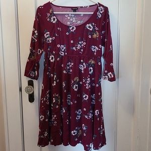 Torrid plum baby doll dress size 0